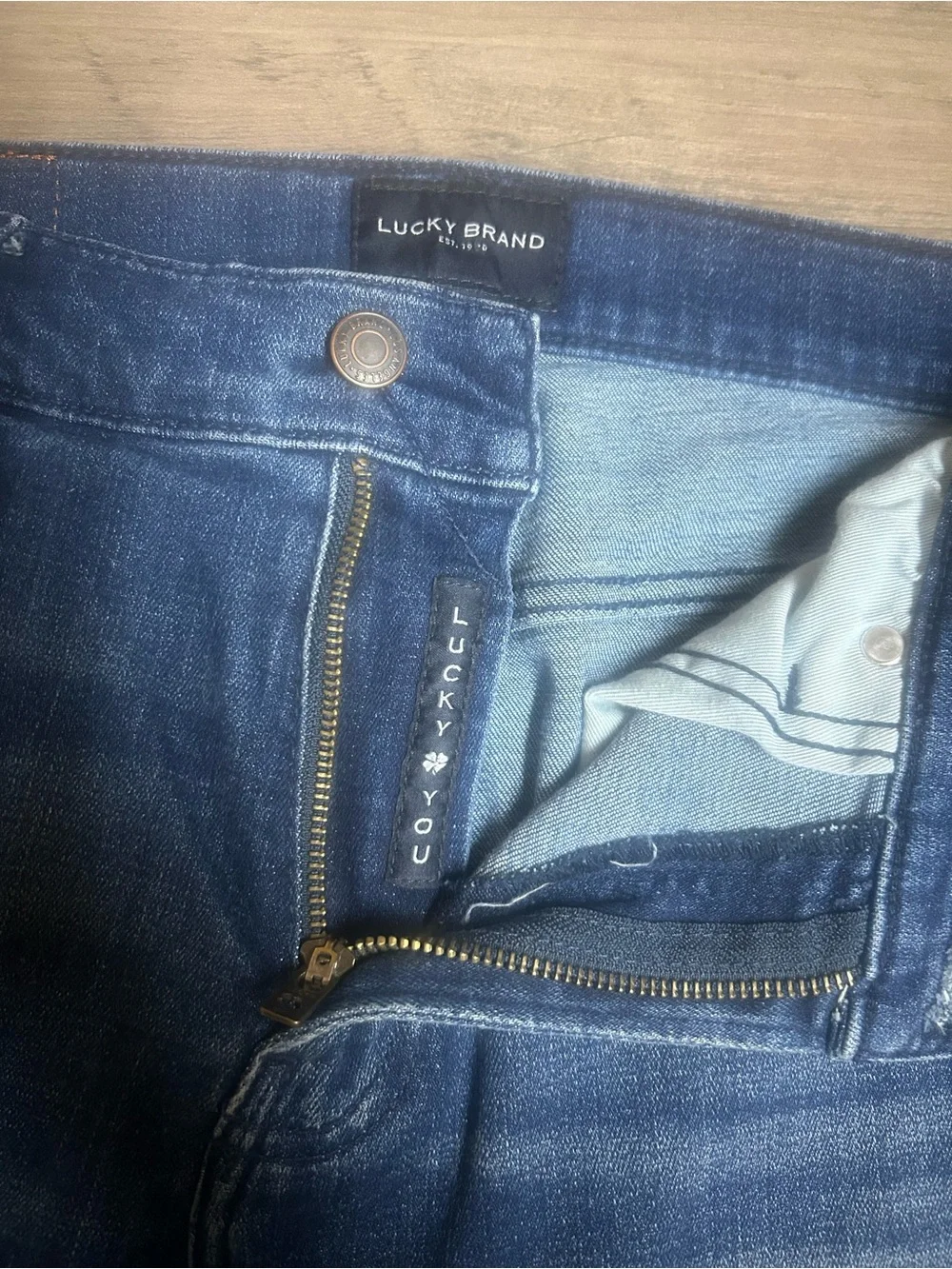 Lucky Brand Men's Dark Blue Slim Straight Jeans